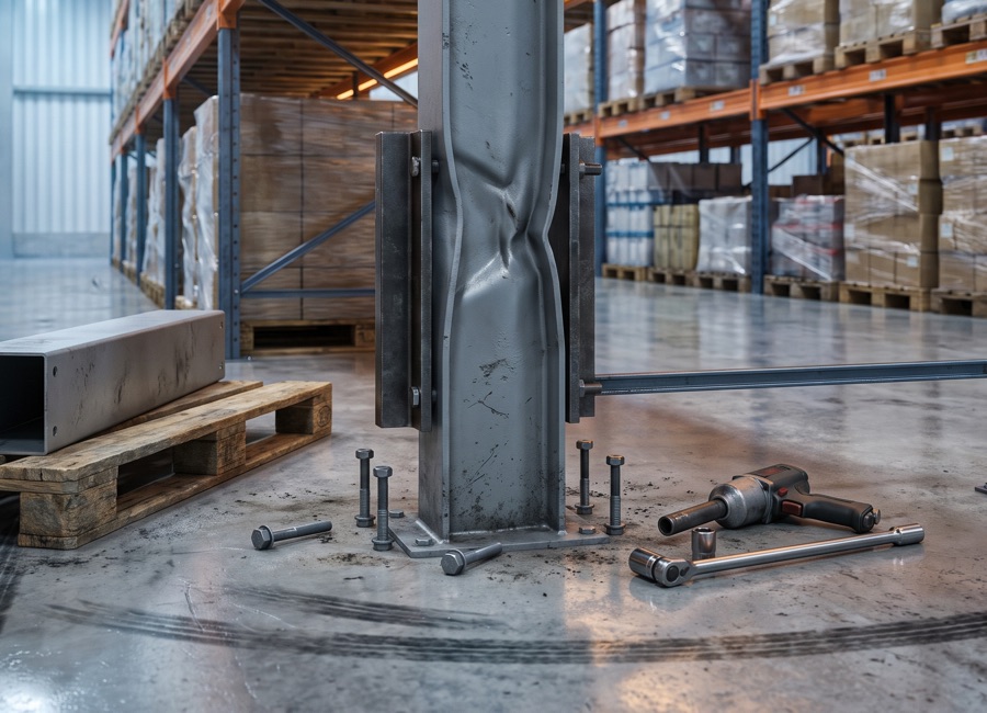 Warehouse Rack Repair, a warehouse racking system supplied and installed by 1 Stop